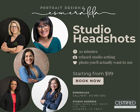 Brown and Beige Modern Studio Headshots Facebook Ad (2)