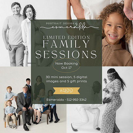 2026 Limited Edition Family Sessions Leander Studio Photographer