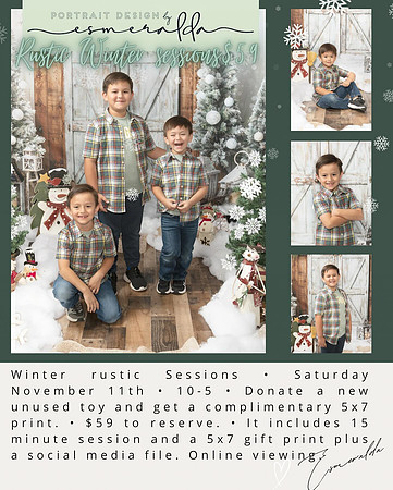 Portrait Design by Esmeralda Winter Holiday Specials 2023 2