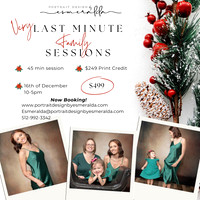 2023 Family VERY Last Minute Holiday Sessions Portrait Design by Esmeralda